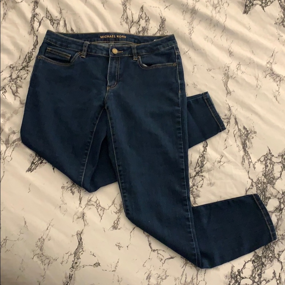 Michael Kors Dark Wash Skinny Jeans - 6 - Picture 3 of 10